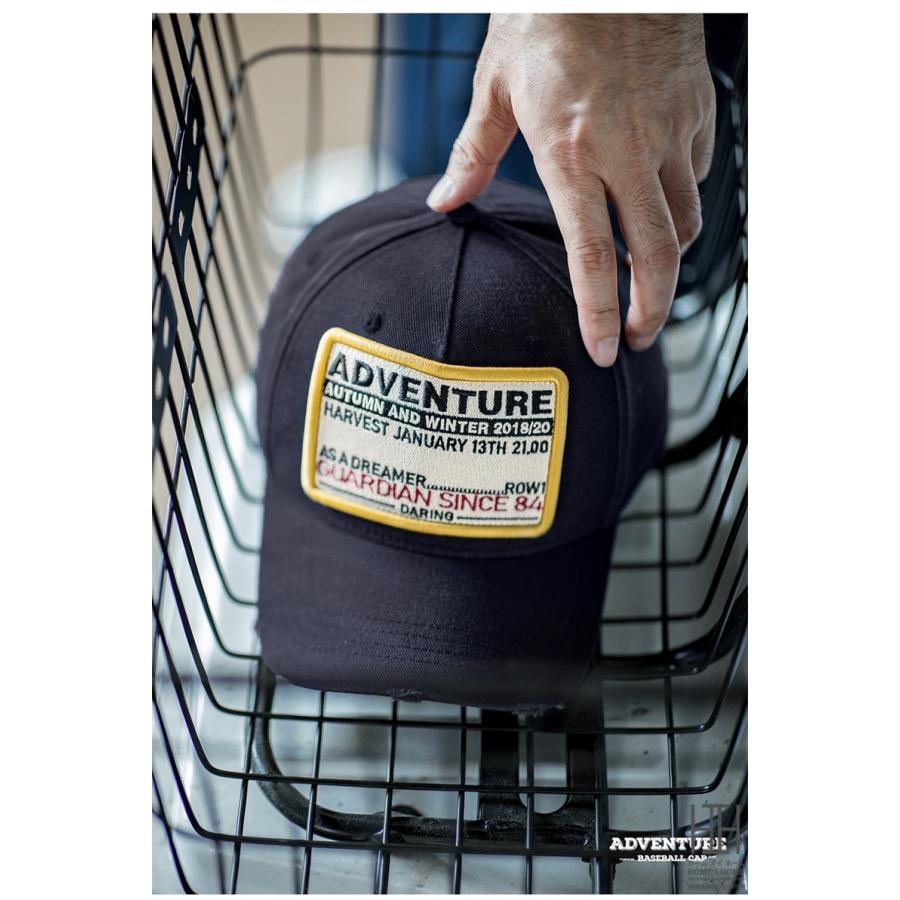 帽子 キャップ メンズ ユニセックス コットン 綿 ダメージ加工 キャンバス ベースボールキャップ おしゃれ 個性的 大きめ 深め ロゴ ヴィンテージ かっこいい | ホームアイホーム | 07