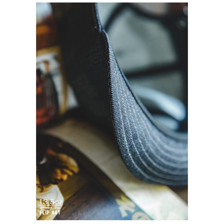 キャップ メンズ コットンデニムキャップ フリップキャップ 日よけ おしゃれ アメカジ レトロデザイン デニム ハット つば付き ストリート オールシーズン | ホームアイホーム | 09