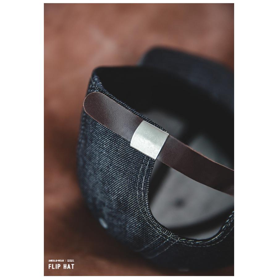 キャップ メンズ コットンデニムキャップ フリップキャップ 日よけ おしゃれ アメカジ レトロデザイン デニム ハット つば付き ストリート オールシーズン | ホームアイホーム | 11