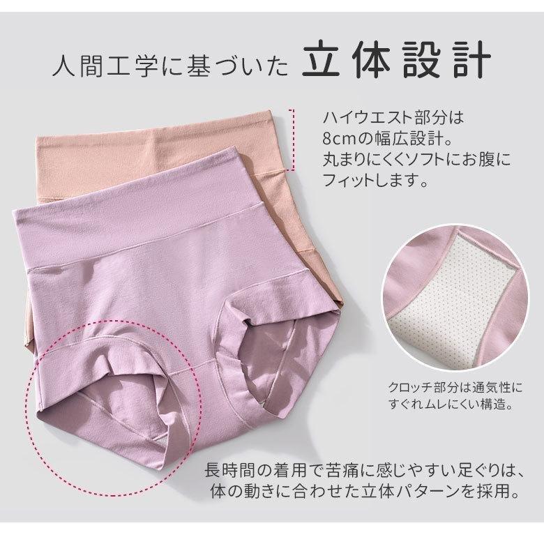 [同色2枚セット]ショーツ レディース インナー 下着 立体 ストレスフリー 3D 立体裁断 ぴったりフィット ボクサー ラクチン ラクちん コットン | ホームアイホーム | 08