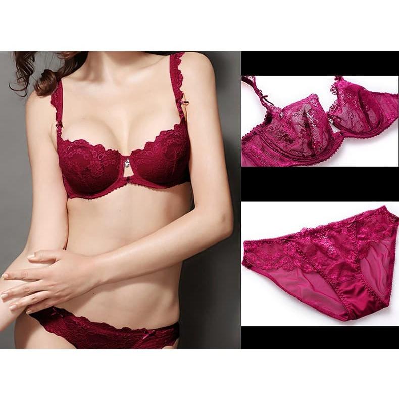 レディース下着、インナー 超薄型ブラ・ショーツセット ベビードール シースルー下着セット 花柄刺繍誘惑ランジェリー | ブランド登録なし | 07