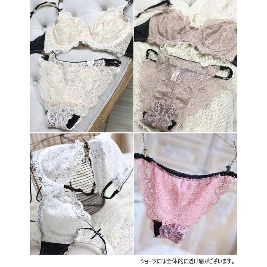 Eカップ追加 大きいサイズ レディース ブラショーツセット 総レース Tバック シースルー セクシー ベビードール 勝負下着 透け感 シースルー | ホームアイホーム | 12