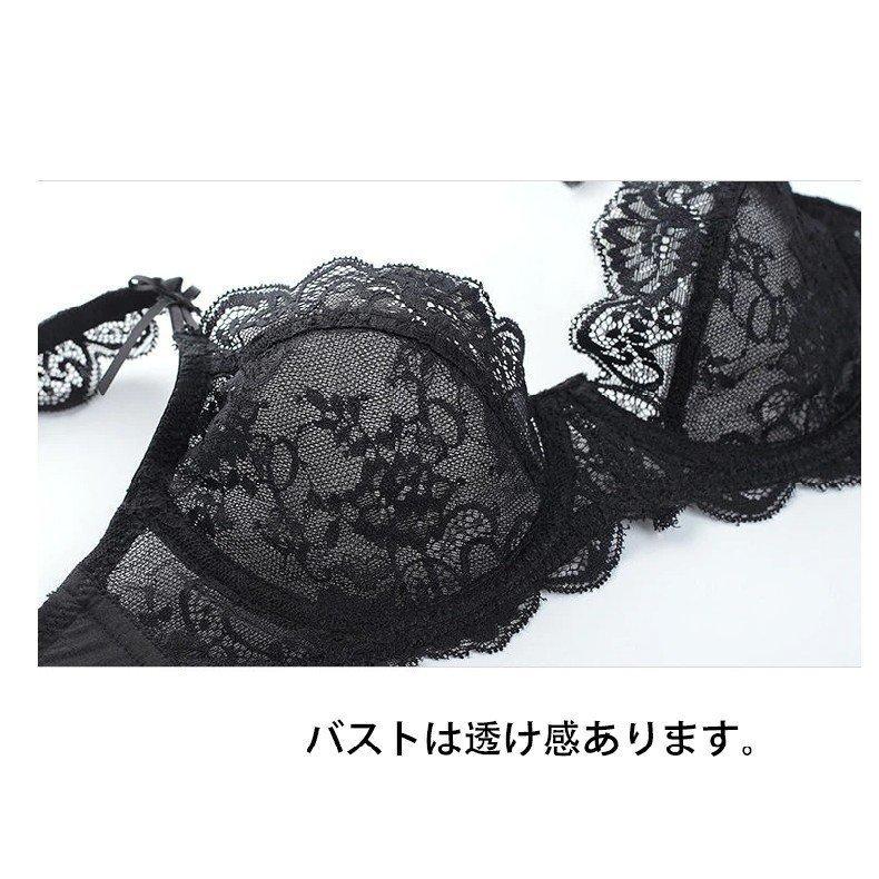 Eカップ追加 大きいサイズ レディース ブラショーツセット 総レース Tバック シースルー セクシー ベビードール 勝負下着 透け感 シースルー | ホームアイホーム | 07
