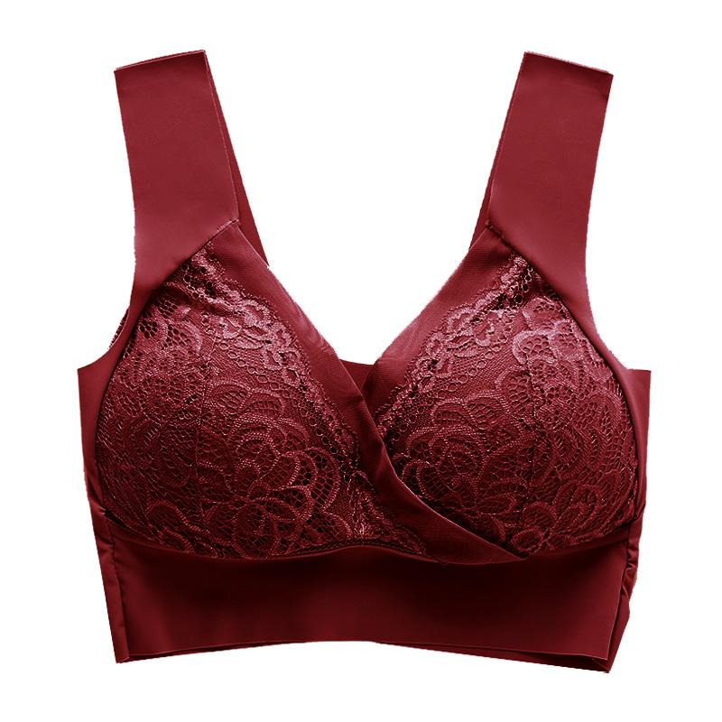 ナイトブラ レディース 大きいサイズ ブラジャー 30代 20代 40代 50代 ノンワイヤー 美胸 育乳 夜用ブラ 寝る時ブラ 夜ブラ レース 補正下着 脇肉 脇高 | ホームアイホーム | 04