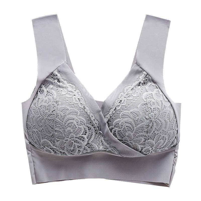 ナイトブラ レディース 大きいサイズ ブラジャー 30代 20代 40代 50代 ノンワイヤー 美胸 育乳 夜用ブラ 寝る時ブラ 夜ブラ レース 補正下着 脇肉 脇高 | ホームアイホーム | 03