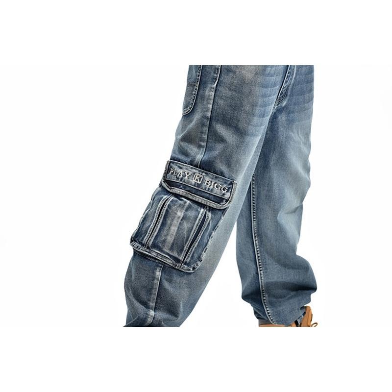 ビッグシルエット ジーンズ 色落ち メンズ ユーズド ポケット多い ヴィンテージ 大きいサイズ | ホームアイホーム | 06