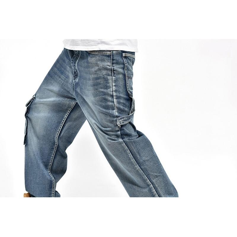 ビッグシルエット ジーンズ 色落ち メンズ ユーズド ポケット多い ヴィンテージ 大きいサイズ | ホームアイホーム | 07