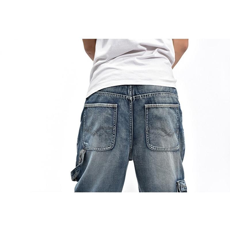 ビッグシルエット ジーンズ 色落ち メンズ ユーズド ポケット多い ヴィンテージ 大きいサイズ | ホームアイホーム | 08
