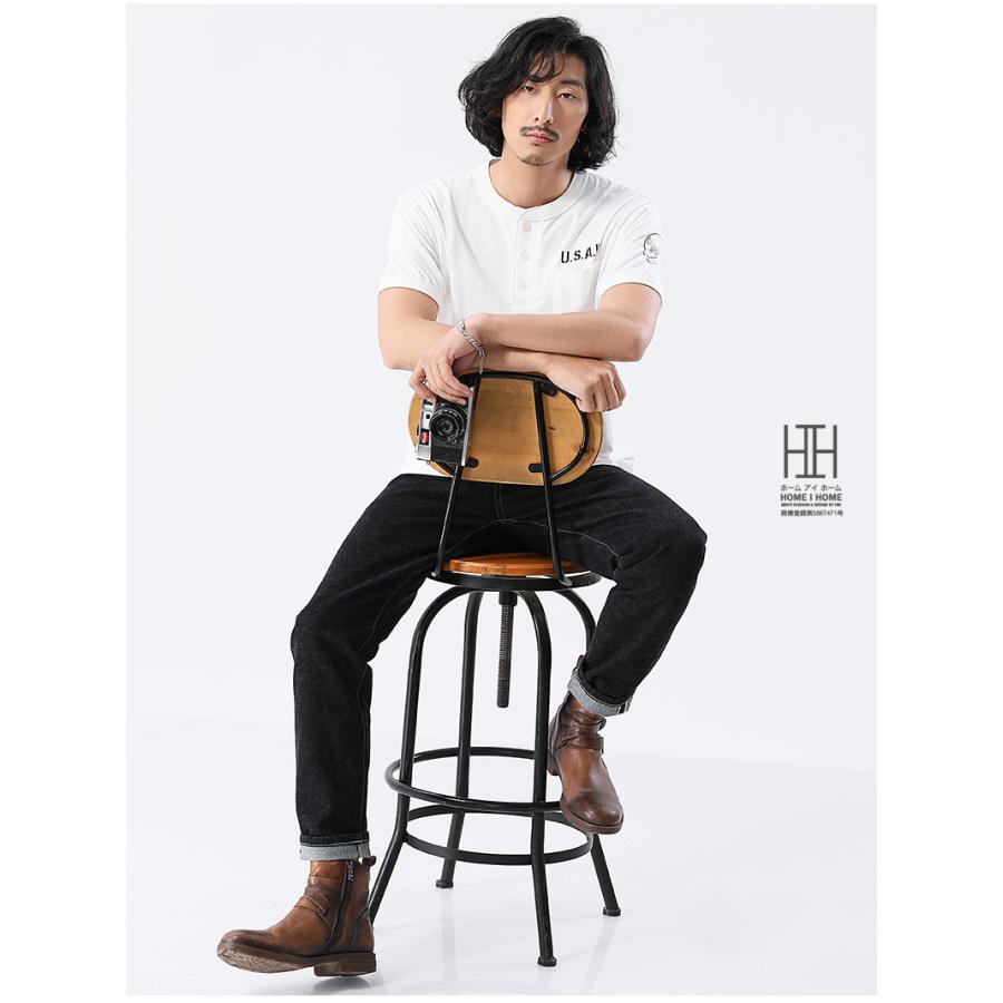 ジーンズ メンズ 15oz デニムパンツ セルビッチ 赤耳 ジップフライ リジッド ジーパン スリム 生デニム 未洗い/洗い済み Gパン YKK インディゴ バイク バイカー | ホームアイホーム | 06