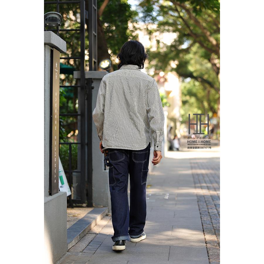DUNGAREES ダンガリーズ ペインターパンツ デニムパンツ メンズ カーゴパンツ ワークパンツ 13.5oz 11.5oz Denim インディゴ 多ポケット おしゃれ ストライプ柄 | ホームアイホーム | 07