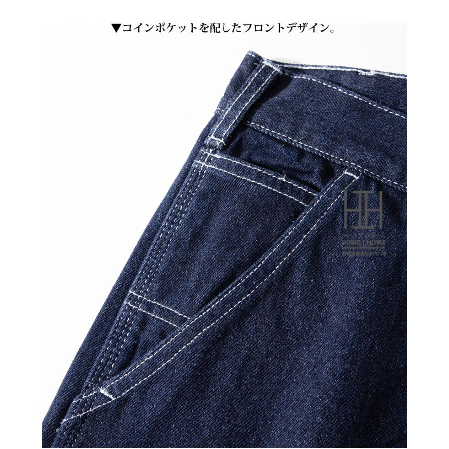 DUNGAREES ダンガリーズ ペインターパンツ デニムパンツ メンズ カーゴパンツ ワークパンツ 13.5oz 11.5oz Denim インディゴ 多ポケット おしゃれ ストライプ柄 | ホームアイホーム | 11