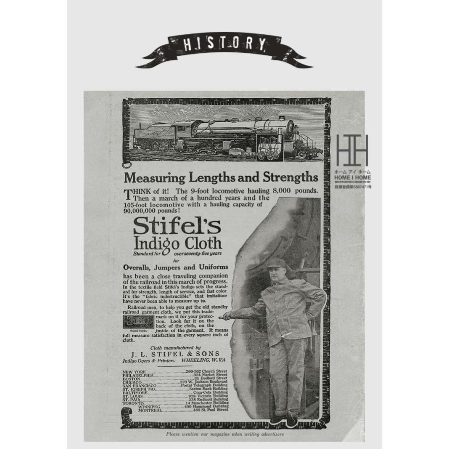 ストレート ジーンズ ワークパンツ ペインターパンツ メンズ 13.5ozデニム 12ozキャンバス WABASH Denim 無地 ストライプ 綿100 ベイカー インディゴ アウトドア | ホームアイホーム | 05