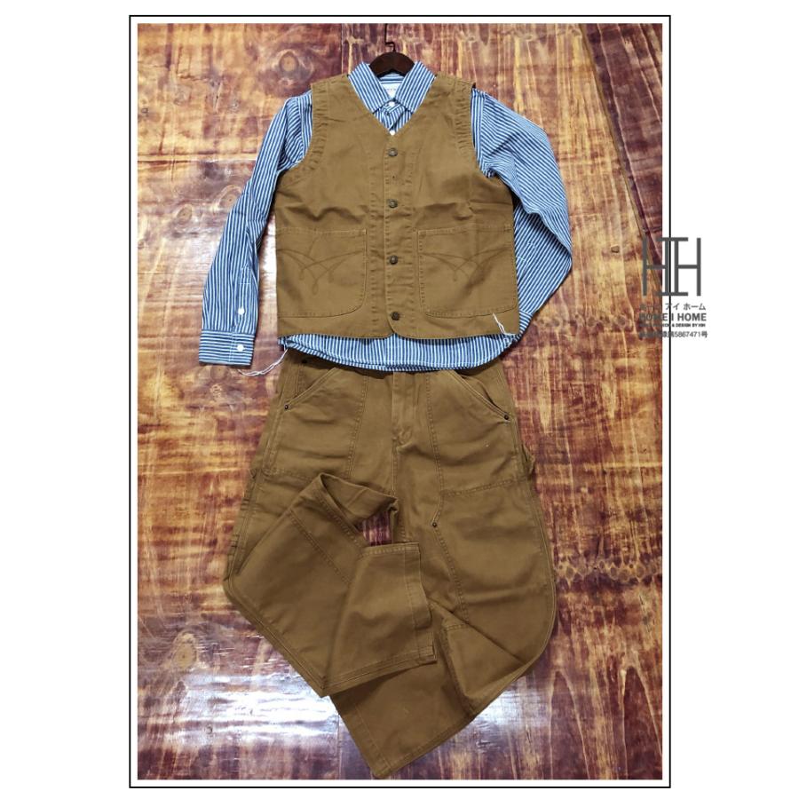 ストレート ジーンズ ワークパンツ ペインターパンツ メンズ 13.5ozデニム 12ozキャンバス WABASH Denim 無地 ストライプ 綿100 ベイカー インディゴ アウトドア | ホームアイホーム | 09