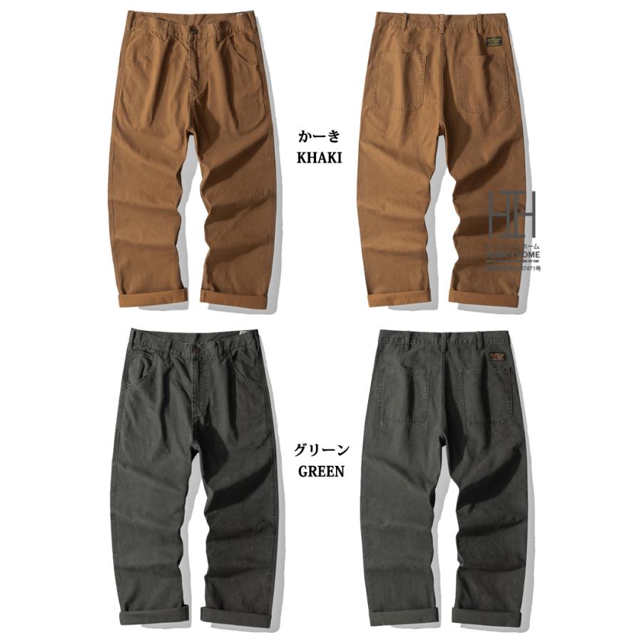 ストレート ジーンズ ワークパンツ ペインターパンツ メンズ 13.5ozデニム 12ozキャンバス WABASH Denim 無地 ストライプ 綿100 ベイカー インディゴ アウトドア | ホームアイホーム | 11