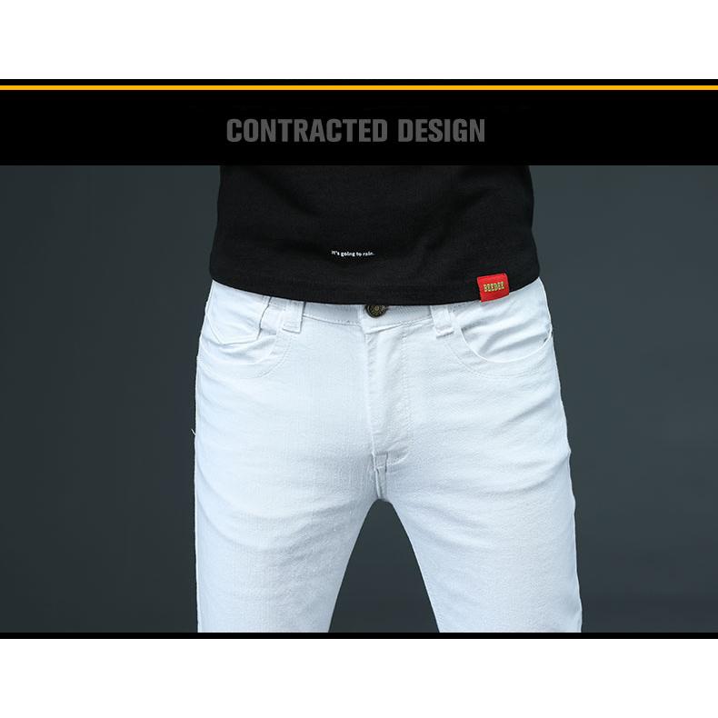 スキニーデニム ホワイトジーンズ デニムパンツ メンズ ジーンズ ビジネス ストレッチ ホワイト 白 ズボン 爽やか 薄手 春 夏 | ブランド登録なし | 06
