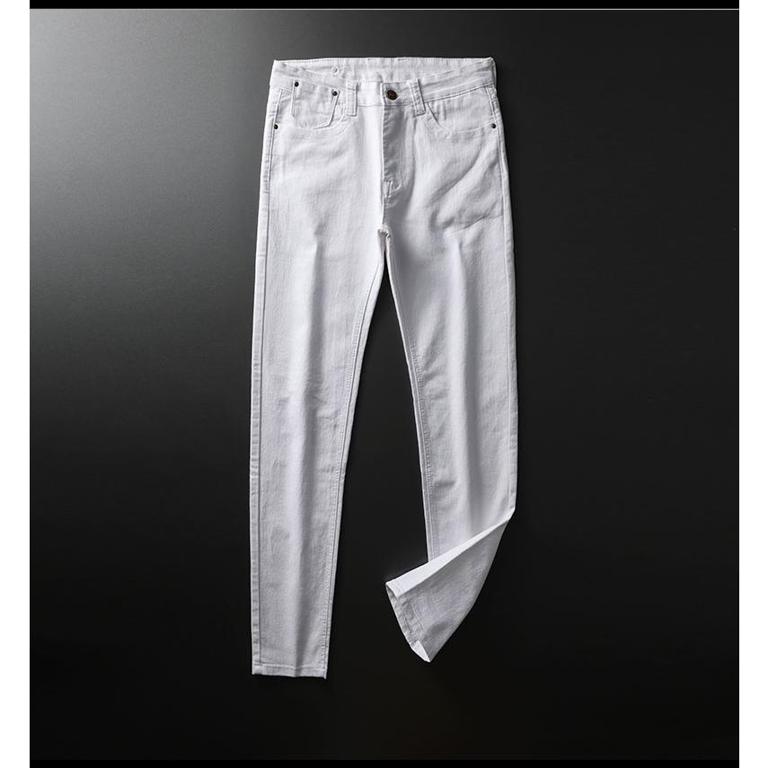 スキニーデニム ホワイトジーンズ デニムパンツ メンズ ジーンズ ビジネス ストレッチ ホワイト 白 ズボン 爽やか 薄手 春 夏 | ブランド登録なし | 08
