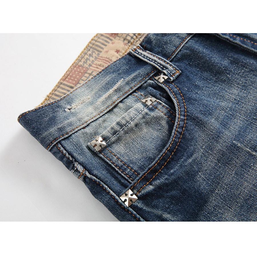 Gパン ジーンズ メンズ デニムパンツ ダメージ ウォッシュ クラッシュ ヒゲ加工 ユーズド加工 ストレッチしない | ホームアイホーム | 04