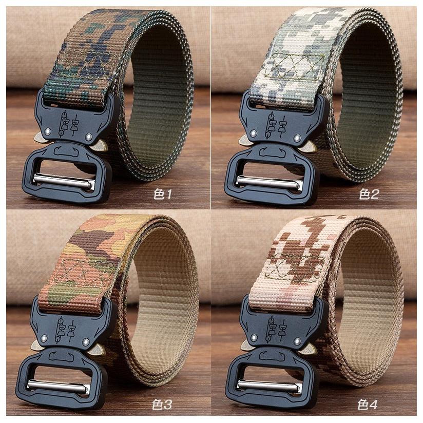 ナイロンベルト メンズ ミリタリー系 迷彩柄 無地 作業 ストリート 多色 カジュアル シンプル | ホームアイホーム | 01