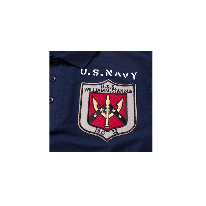 ポロシャツ 半袖 ワッペン メンズ ミリタリー風 ビジネス対応 オシャレ 鹿の子 春 春夏 ポロトップス | ホームアイホーム | 11