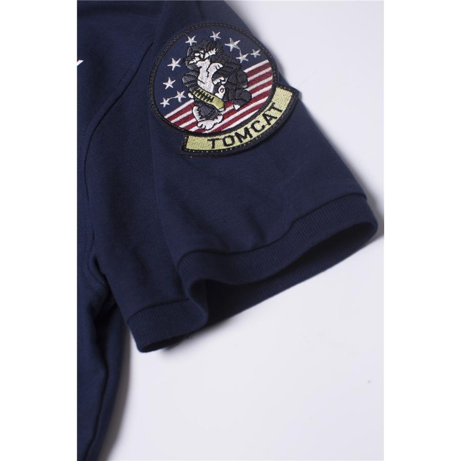 ポロシャツ 半袖 ワッペン メンズ ミリタリー風 ビジネス対応 オシャレ 鹿の子 春 春夏 ポロトップス | ホームアイホーム | 12