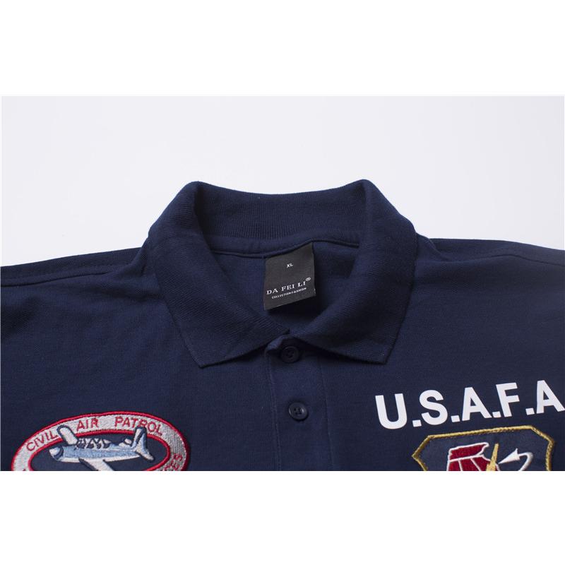 ポロシャツ メンズ 半袖 ビジネス対応 鹿の子 春夏 春 ポロワッペン ミリタリー風 オシャレ トップス | ホームアイホーム | 07