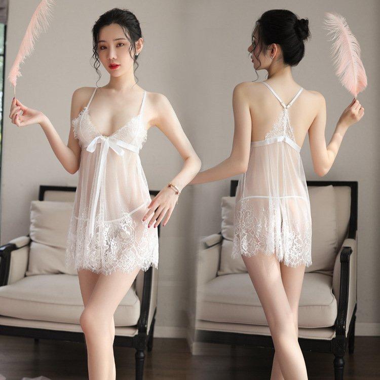 ランジェリー 花レース レディース 下着 勝負下着 ベビードール セクシー シースルー Tバック キャミソール 透ける レース セール | ホームアイホーム | 01