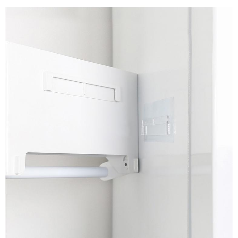 ラップホルダー 大容量 台所ラック 多機能 プラスチック刄あり 収納用品 穴あけ不要 キッチンパネル キッチン 耐荷重3kg 吸着シート仕様 | ホームアイホーム | 07