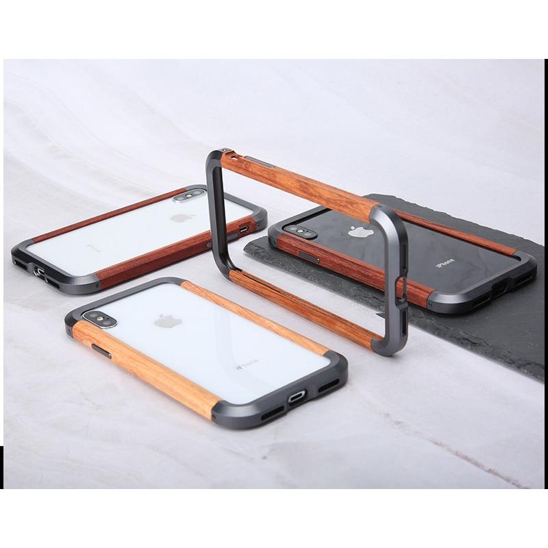 天然木 iPhone14ProMax 金属 ケース ウッド アルミバンパー ダブル構造 木製 耐衝撃 頑丈 メタルケース かっこいい iphone13promax iphone12pro ネジ装着式 | ホームアイホーム | 05