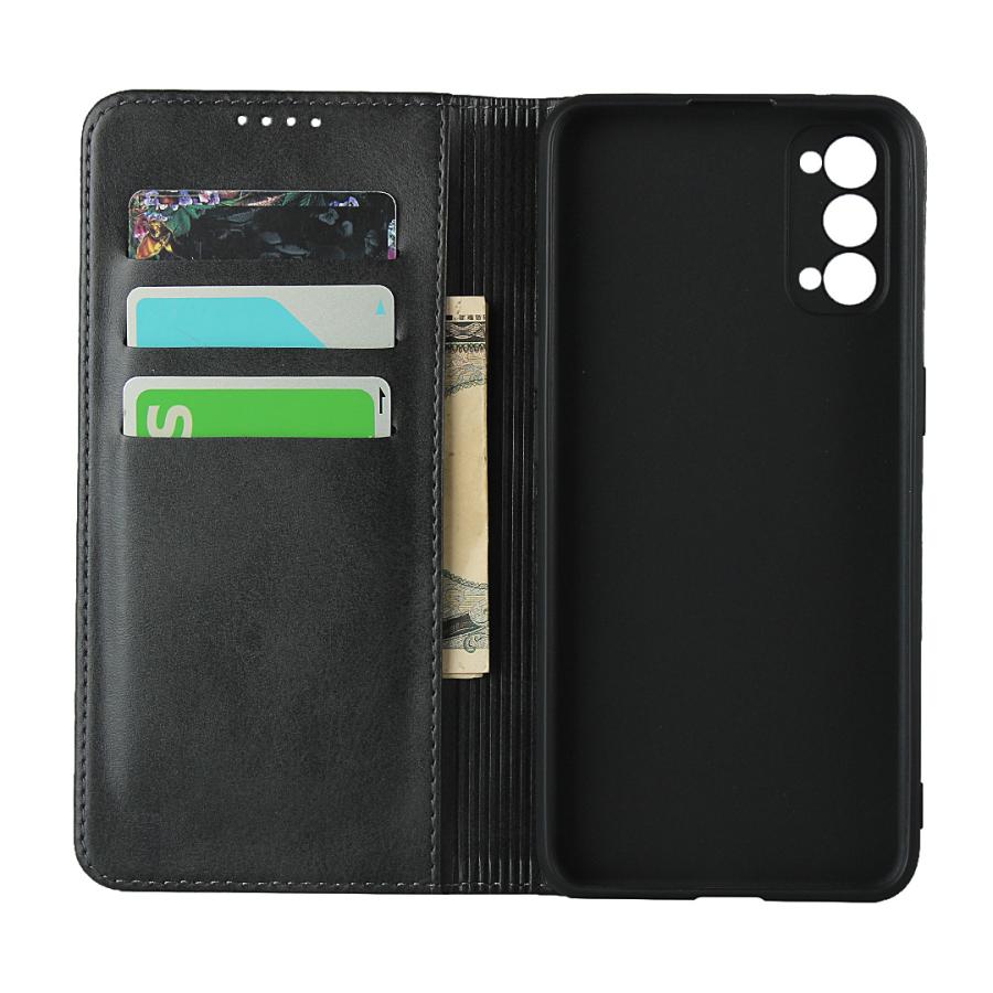 OPPO Reno4 手帳型 ケース 手帳ケース カバー スマホケース OPPO Renoケース 携帯カバー 肌触り良い PUレザー TPUケース ストラップホール付き カード収納 | ホームアイホーム | 10