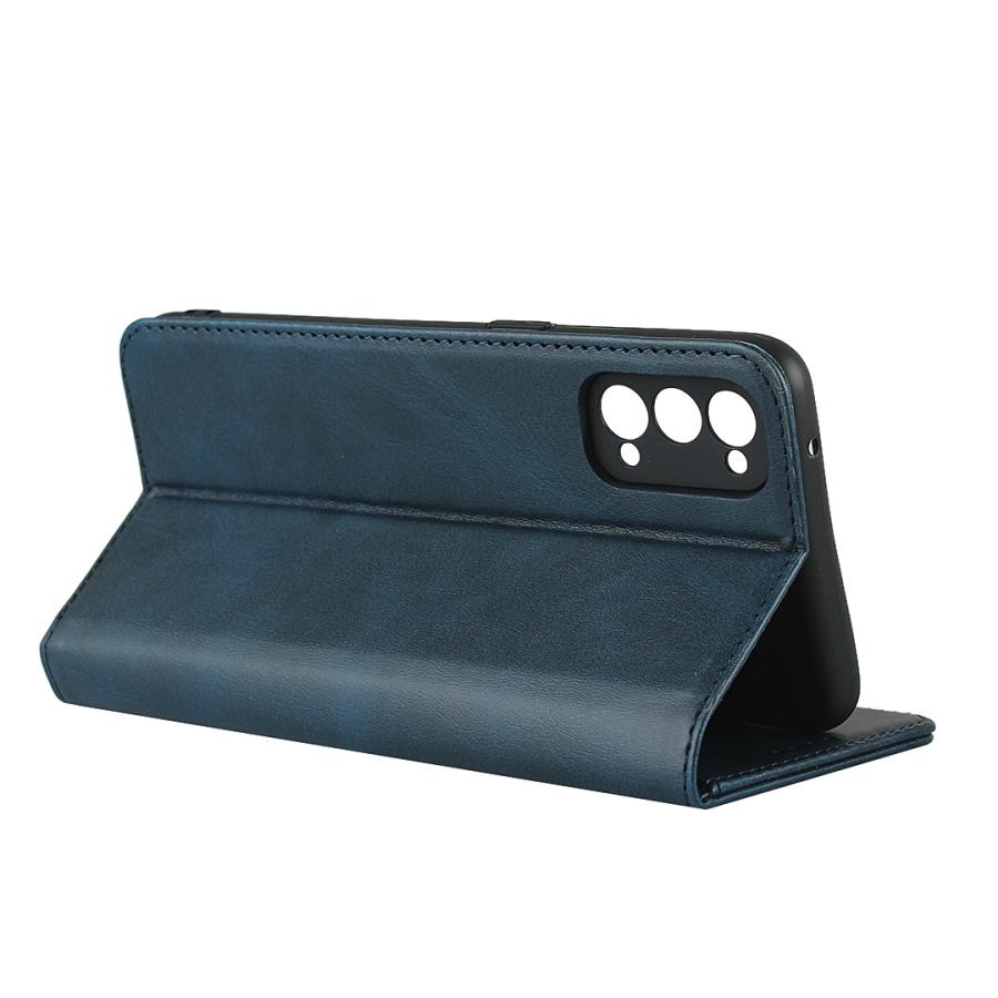 OPPO Reno4 手帳型 ケース 手帳ケース カバー スマホケース OPPO Renoケース 携帯カバー 肌触り良い PUレザー TPUケース ストラップホール付き カード収納 | ホームアイホーム | 16