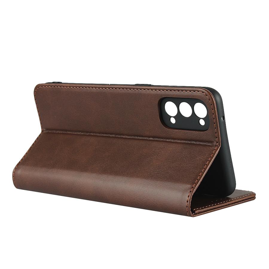 OPPO Reno4 手帳型 ケース 手帳ケース カバー スマホケース OPPO Renoケース 携帯カバー 肌触り良い PUレザー TPUケース ストラップホール付き カード収納 | ホームアイホーム | 19