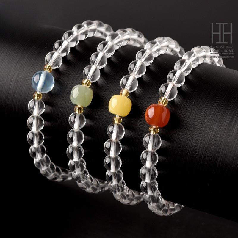 パワーストーン 天然石 水晶ブレスレット レディース アクアマリン 琥珀 アンバー 南紅瑪瑙 アゲート 和田玉 ネフライト 幸運 開運 願望達成 浄化 かわいい | ホームアイホーム