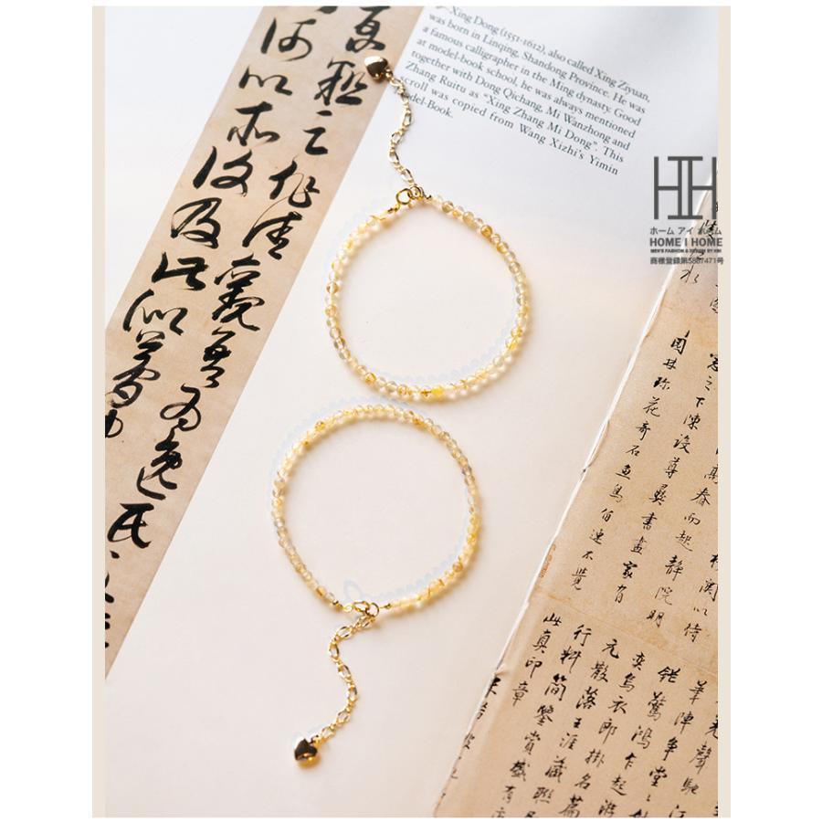 パワーストーン ブレスレット 天然石 レディース 3ｍｍ 小粒 浄化 水晶 開運 財運 仕事運 金運アップ ルチルクォーツ 針入り水晶 チェーン アクセサリー | ホームアイホーム | 04