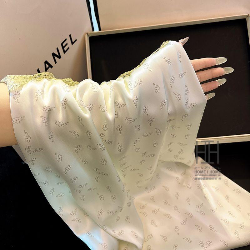 スリップ レディース ランジェリー キャミソール ワンピース カップ付き レース 花柄 サテン調 部屋着 涼感 接触冷感 大人 可愛い セクシー ギフト プレゼント | ホームアイホーム | 04