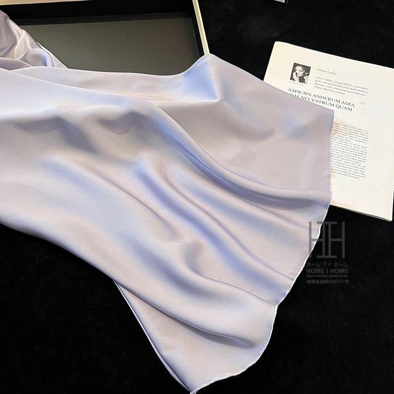 スリップ キャミソールワンピース パジャマ ランジェリー レディース ツルツル カップ付き サテン調 光沢 Vネック 接触冷感 ひんやり 滑らか セクシー 可愛い | ホームアイホーム | 13