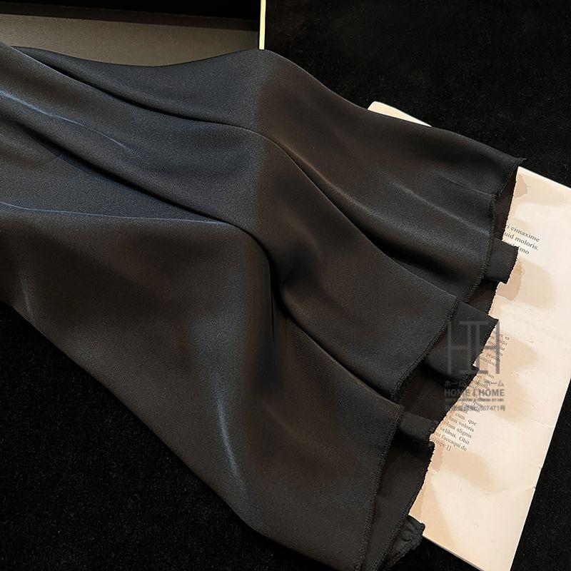 スリップ キャミソールワンピース パジャマ ランジェリー レディース ツルツル カップ付き サテン調 光沢 Vネック 接触冷感 ひんやり 滑らか セクシー 可愛い | ホームアイホーム | 18