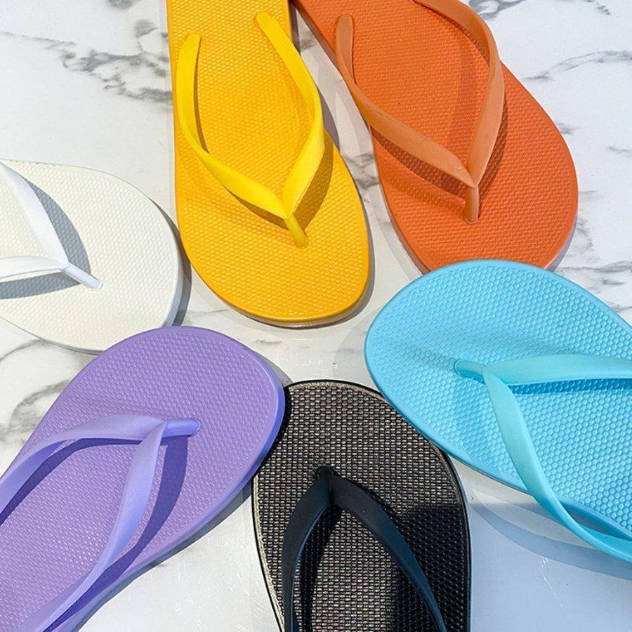 ビーチサンダル ビーサン レディース メンズ ユニセックス ブラック 男女兼用 ホワイト イエロー パープル ブルー オレンジ | ホームアイホーム | 02
