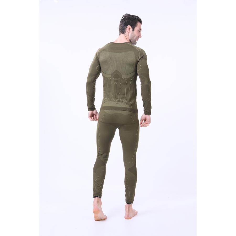 コンプレッションウェア メンズ 長袖 上下 インナーウェア タイツ スポーツ 作業 丸首 伸縮性 吸汗 フィット感 シンプル ジム トレーニング マラソン ジョギング | ホームアイホーム | 07