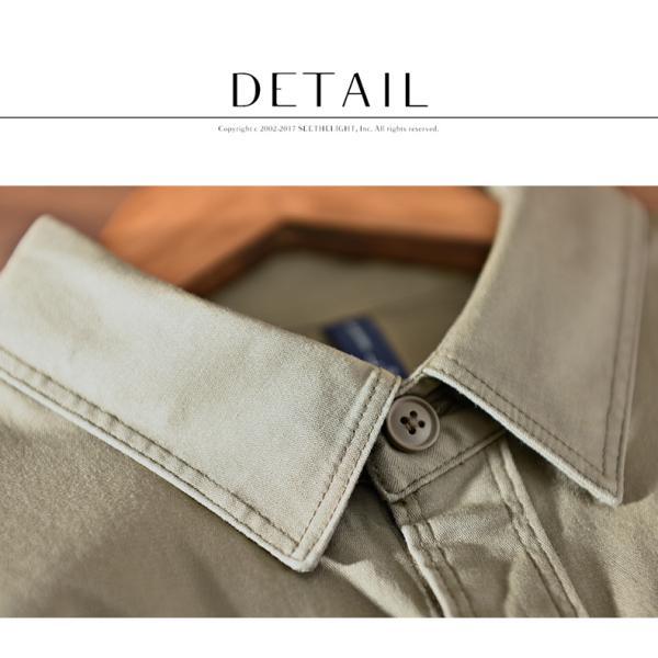 ワークシャツ シャツ メンズ 長袖 シャツジャケット 両ポケット 綿 100 厚手 レギュラーカラー 春服 秋服 ライトアウター 羽織り トップス | ホームアイホーム | 04