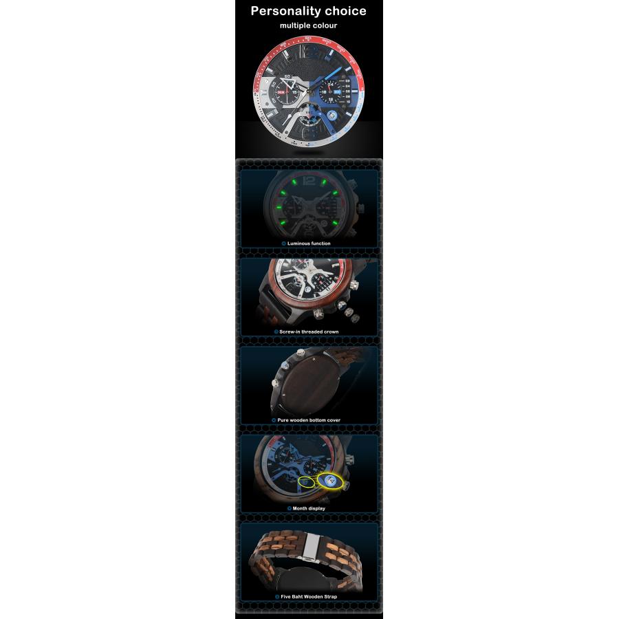 腕時計 メンズ 日本製クォーツムーブメント ウォッチ 日付表示付き 夜光 24時間表示 プッシュ式 タイマー付き ビジネス アクセサリー クォーツ腕時計 | ホームアイホーム | 16