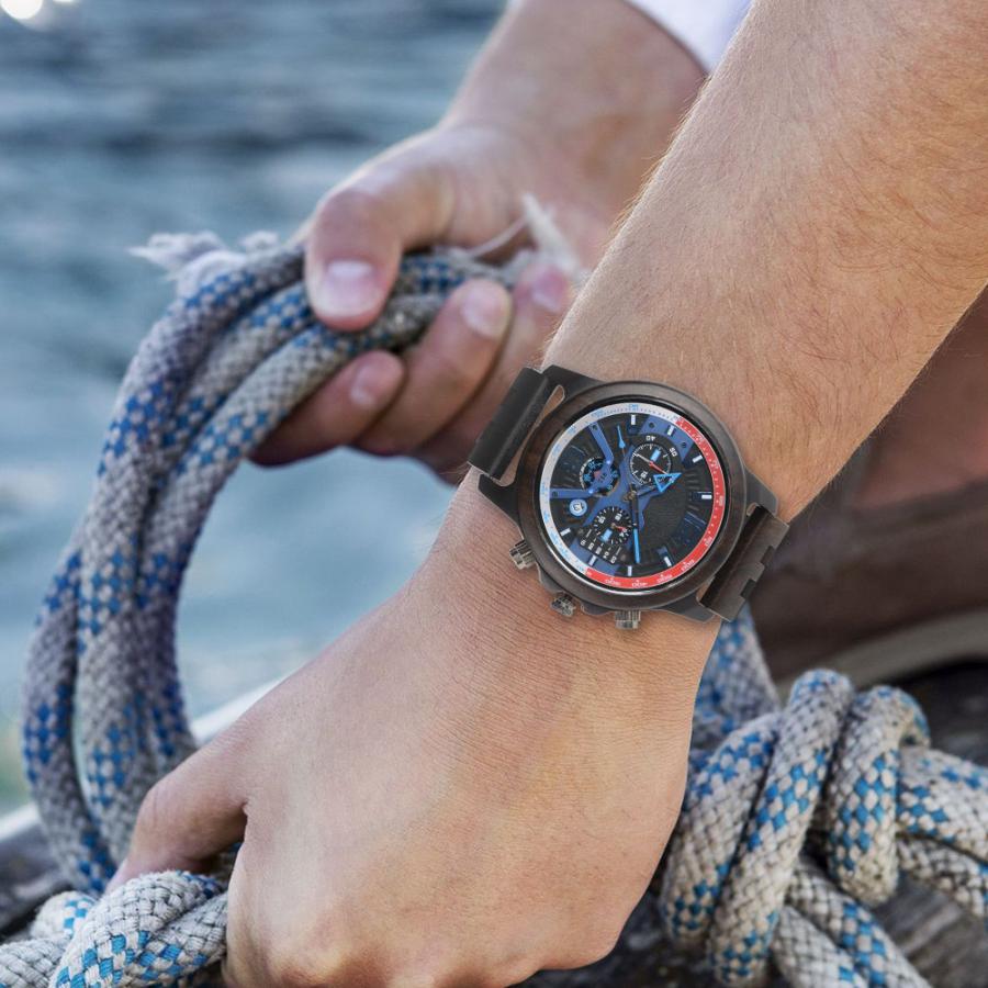 腕時計 メンズ 日本製クォーツムーブメント ウォッチ 日付表示付き 夜光 24時間表示 プッシュ式 タイマー付き ビジネス アクセサリー クォーツ腕時計 | ホームアイホーム | 17