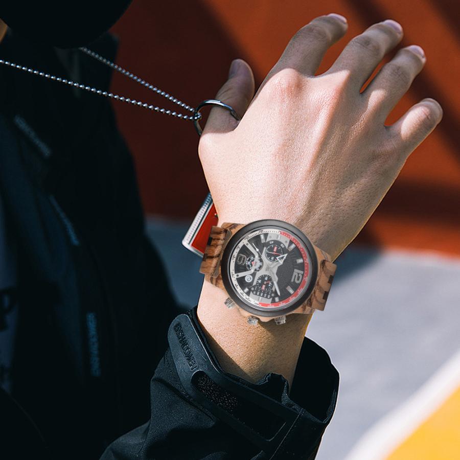 腕時計 メンズ 日本製クォーツムーブメント ウォッチ 日付表示付き 夜光 24時間表示 プッシュ式 タイマー付き ビジネス アクセサリー クォーツ腕時計 | ホームアイホーム | 18