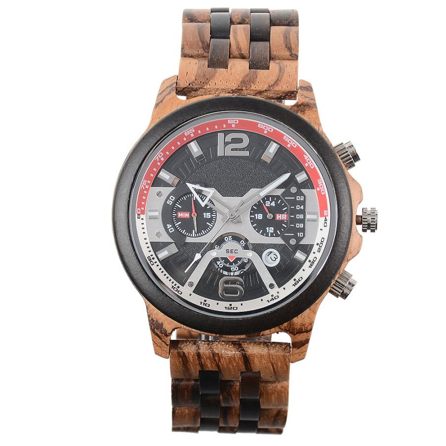 腕時計 メンズ 日本製クォーツムーブメント ウォッチ 日付表示付き 夜光 24時間表示 プッシュ式 タイマー付き ビジネス アクセサリー クォーツ腕時計 | ホームアイホーム | 02