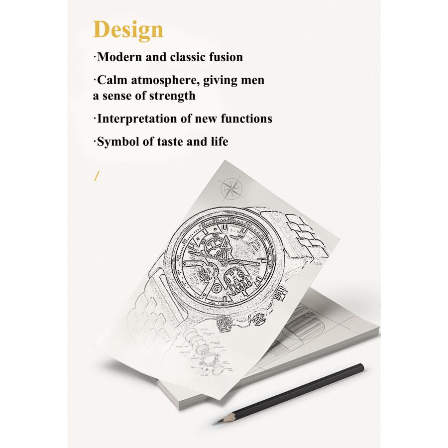 腕時計 メンズ 日本製クォーツムーブメント ウォッチ 日付表示付き 夜光 24時間表示 プッシュ式 タイマー付き ビジネス アクセサリー クォーツ腕時計 | ホームアイホーム | 06