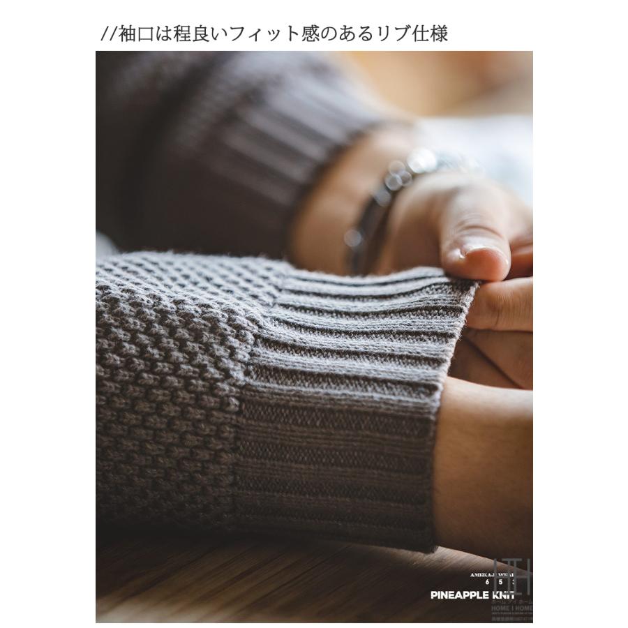 ニットパーカー セーター メンズ ニット トップス 秋冬 ハーフジップ フード付き 大きいサイズ カンガルーポケット カジュアル プルオーバー 編みニット | ホームアイホーム | 11