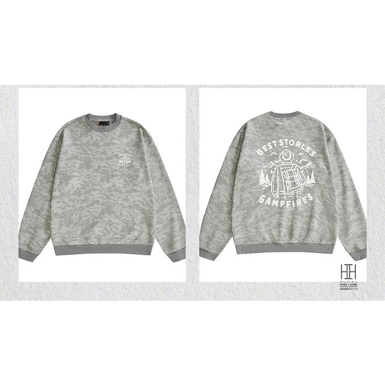 スウェードタッチパーカー スウェードパーカー メンズ トレーナー ヘビーウェイト プルオーバー 長袖 ロゴ プリント 迷彩 カモフラージュ おしゃれ 大きいサイズ | ホームアイホーム | 03