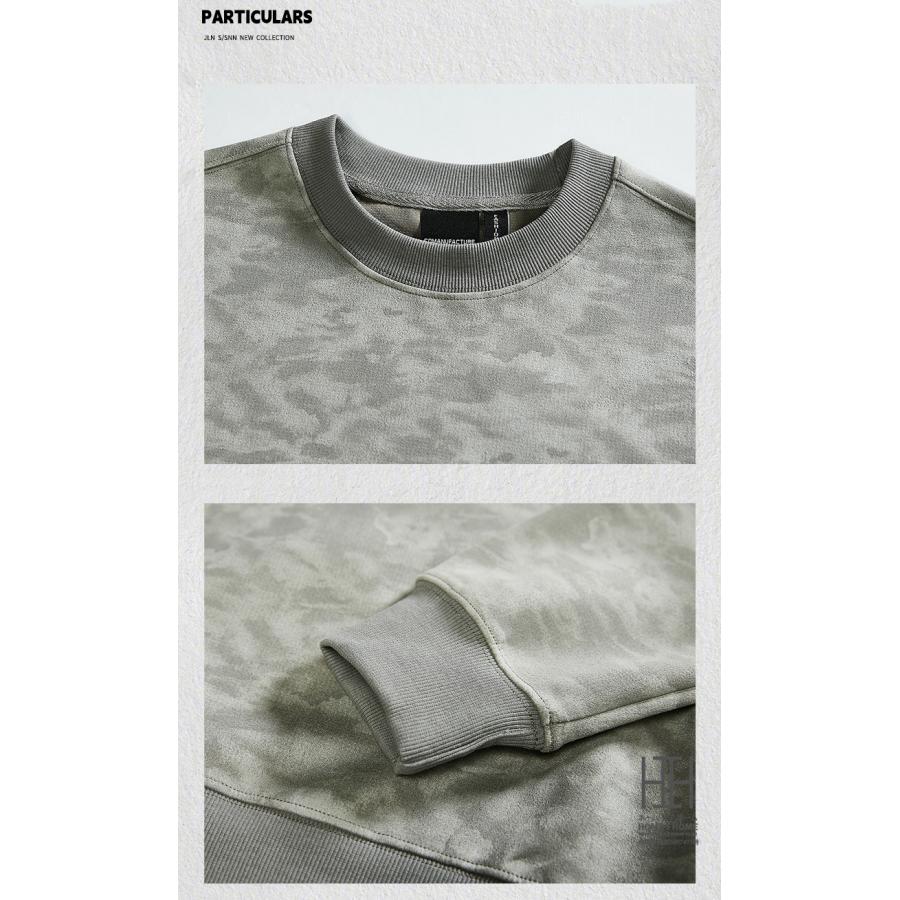 スウェードタッチパーカー スウェードパーカー メンズ トレーナー ヘビーウェイト プルオーバー 長袖 ロゴ プリント 迷彩 カモフラージュ おしゃれ 大きいサイズ | ホームアイホーム | 05