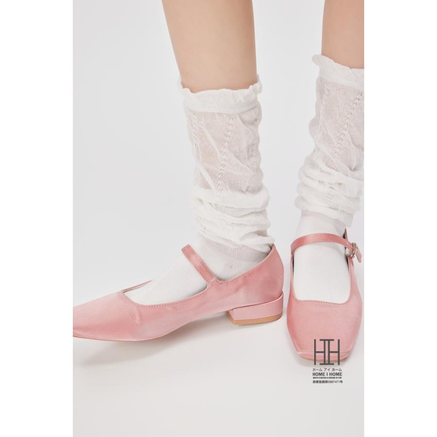 たるみソックス ハイソックス 靴下 レディース 綿 可愛い 薄手 透け感 レース 網タイツ風 セクシー バレエ ガーリー 通気性 カジュアル 22-24.5cm おしゃれ 人気 | ホームアイホーム | 17