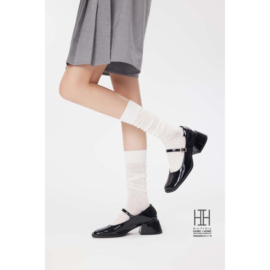 ハイソックス レディース ロング丈 美脚 スリム 着圧 ストレッチ 綿 おしゃれ 通気性 メッシュ 透け感 抗菌 防臭 吸汗 ストリート 切り替え ギフト 22-24.5cm | ホームアイホーム | 18