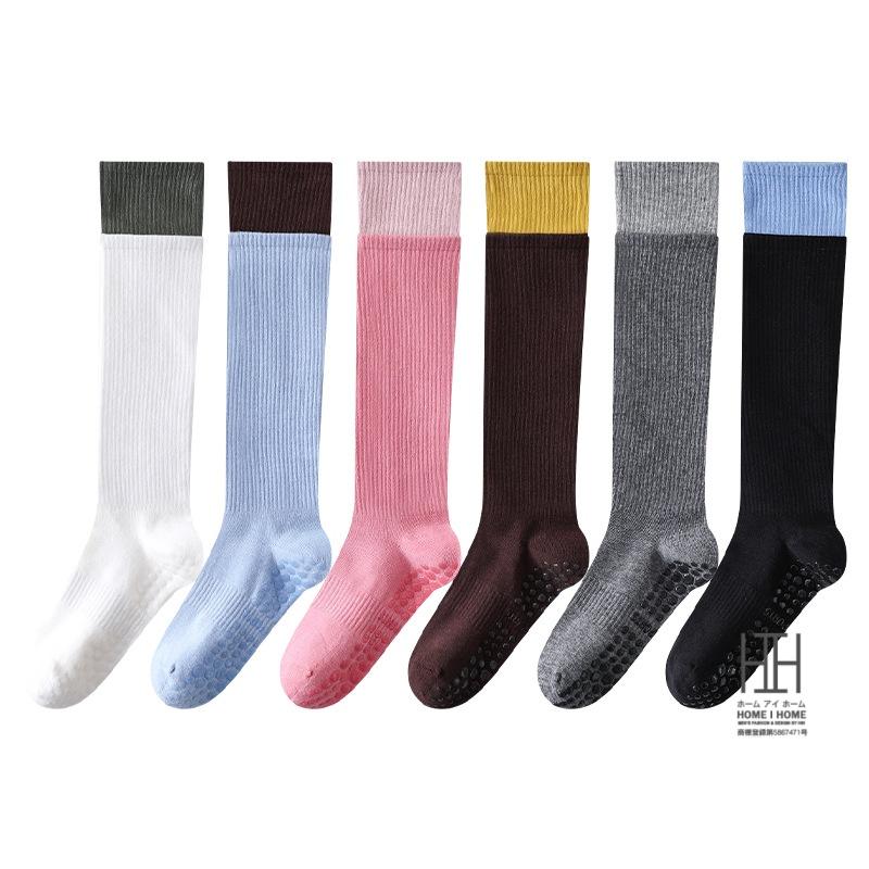 ヨガソックス ハイソックス レディース ふくらはぎ丈 着圧 美脚効果 おしゃれ 綿 滑り止め グリップ力 抗菌 消臭 吸汗 スポーツ ヨガ ピラティス フィットネス | ブランド登録なし | 10